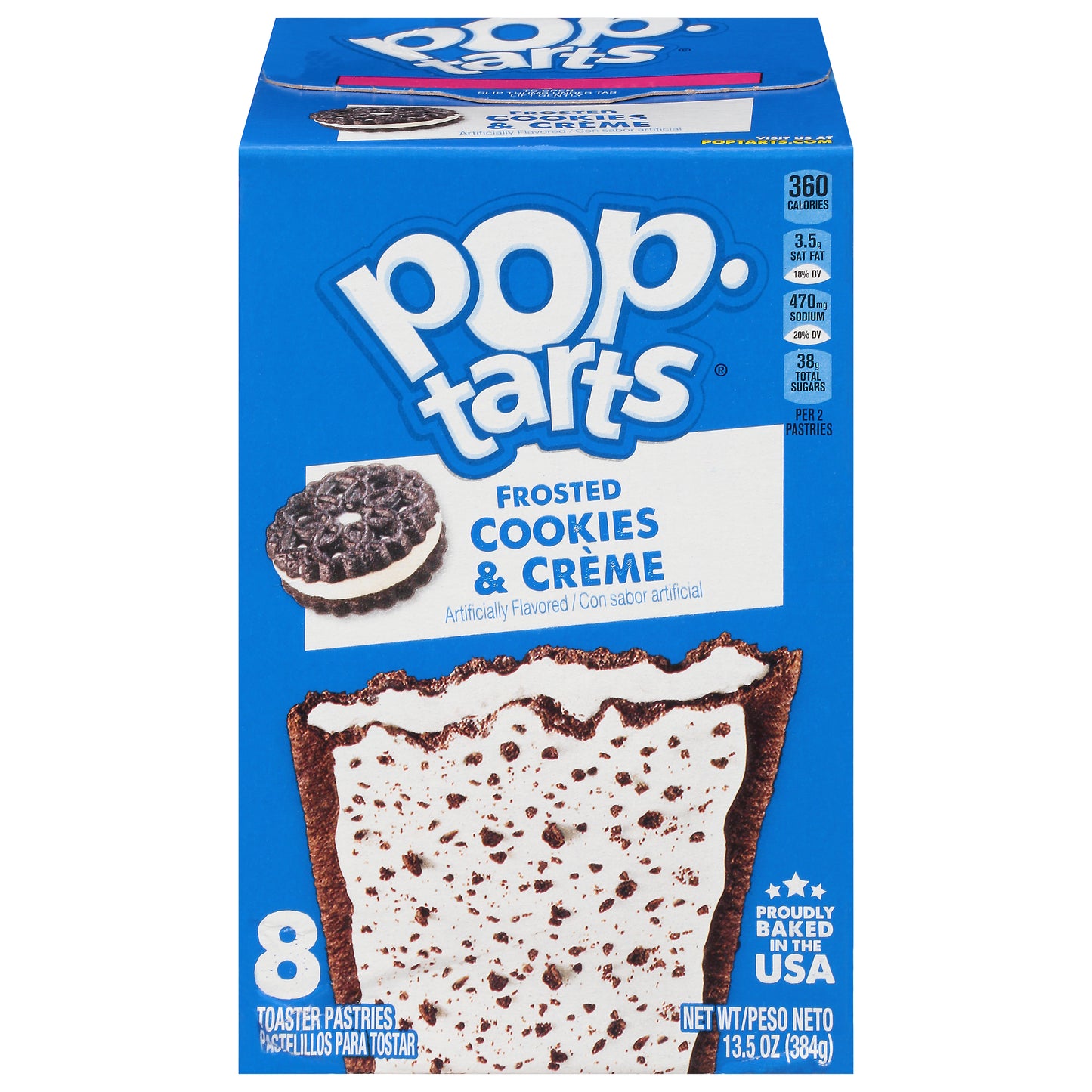 Pop-Tarts Frosted Cookies & Creme Toaster Pastries 8 ea