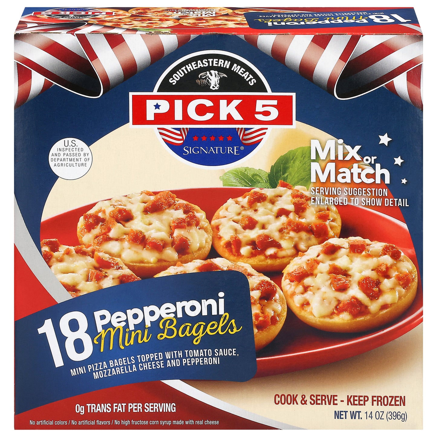 Pick 5 Signature Pepperoni Mini Bagels 18 Each