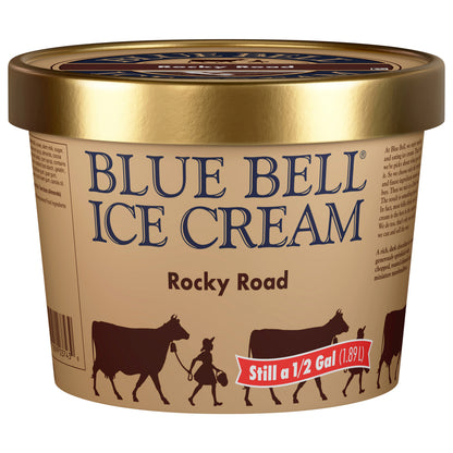 Blue Bell Rocky Road Ice Cream 0.5 gal