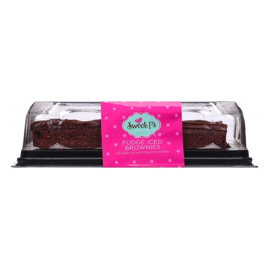 Sweet P's Bake Shop Fudge Iced Brownies 13 oz