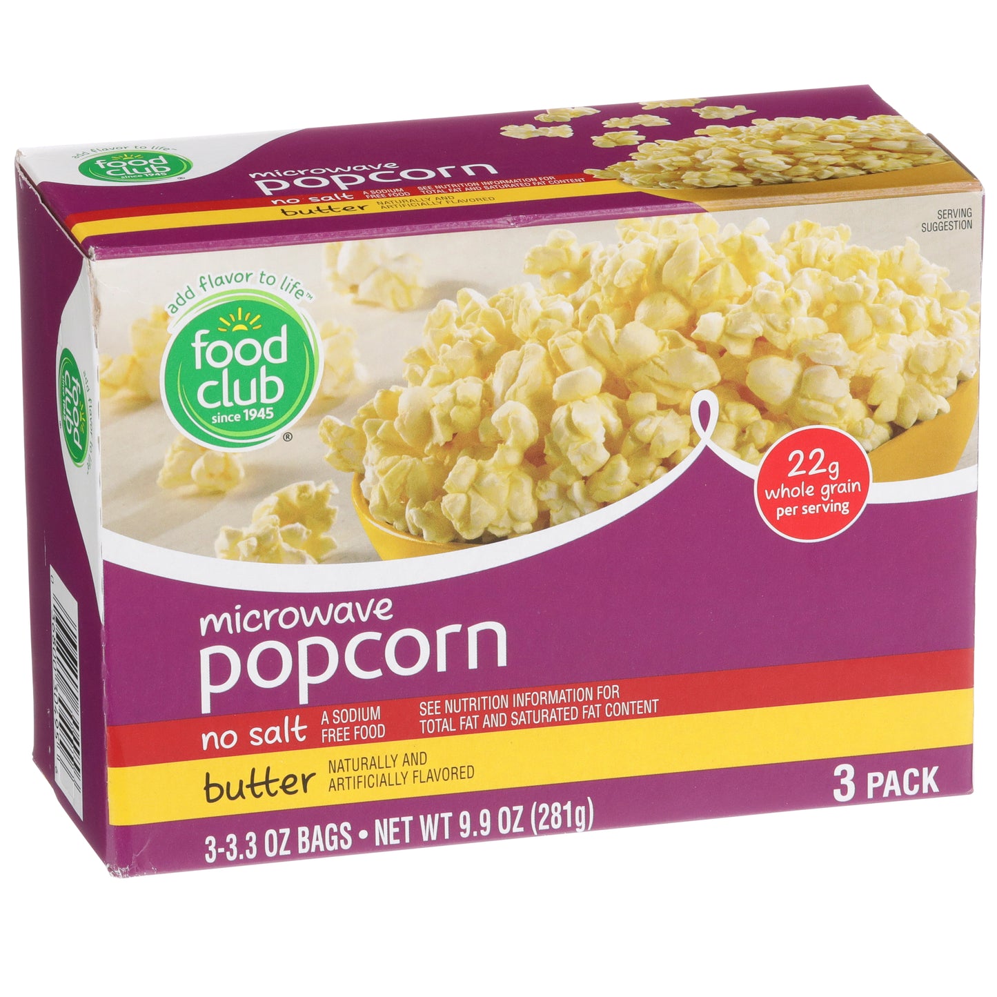Butter No Salt Microwave Popcorn