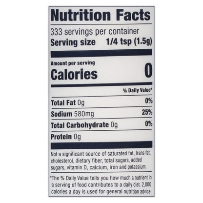Morton Coarse Sea Salt 17.6 oz