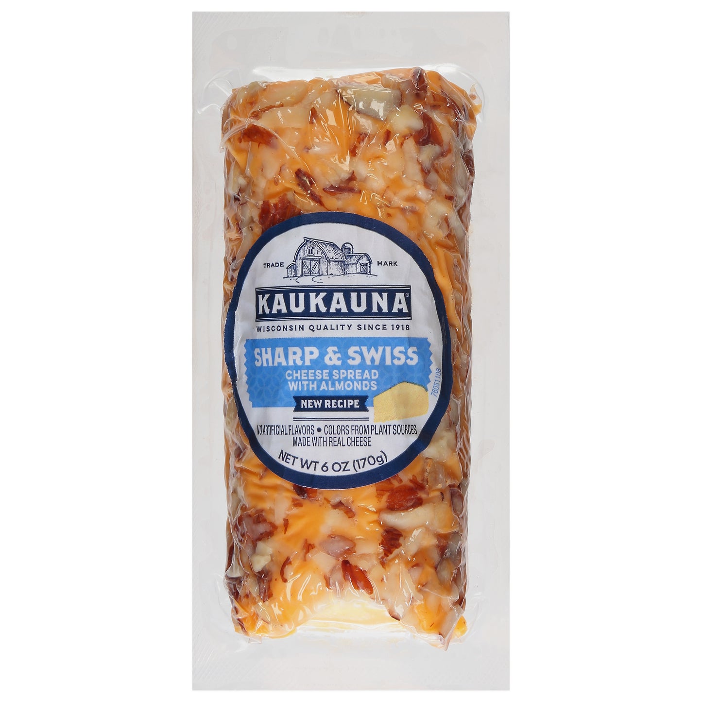 Kaukauna Sharp & Swiss Cheddar Spreadable Cheese Log 6oz