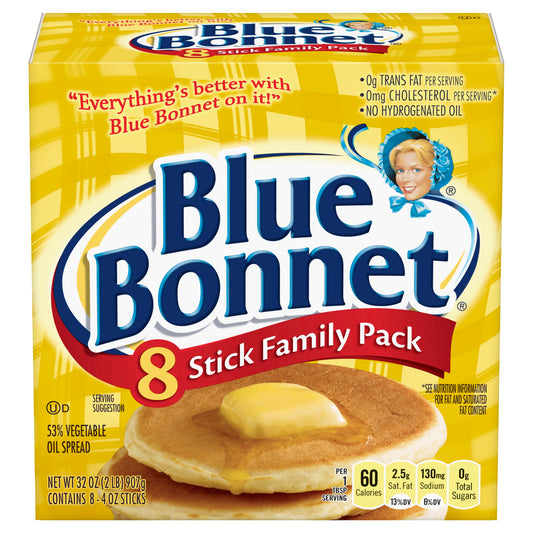 Blue Bonnet Vegetable Oil Spread, 2 LB (8 Sticks)