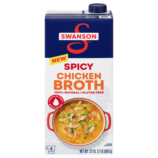 Swanson Spicy Chicken Broth 32 oz