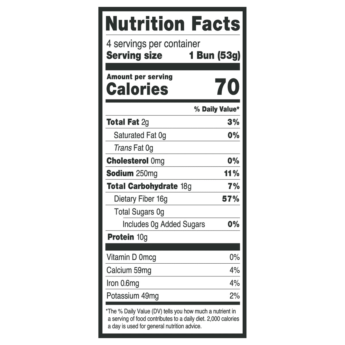Lewis Bake Shop Better Way White Keto Hot Dog Buns 7.5 oz 4 Count
