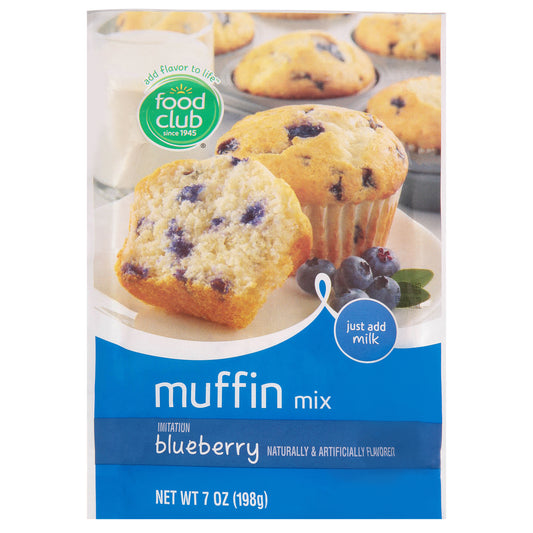 Food Club Blueberry Muffin Mix 7 oz