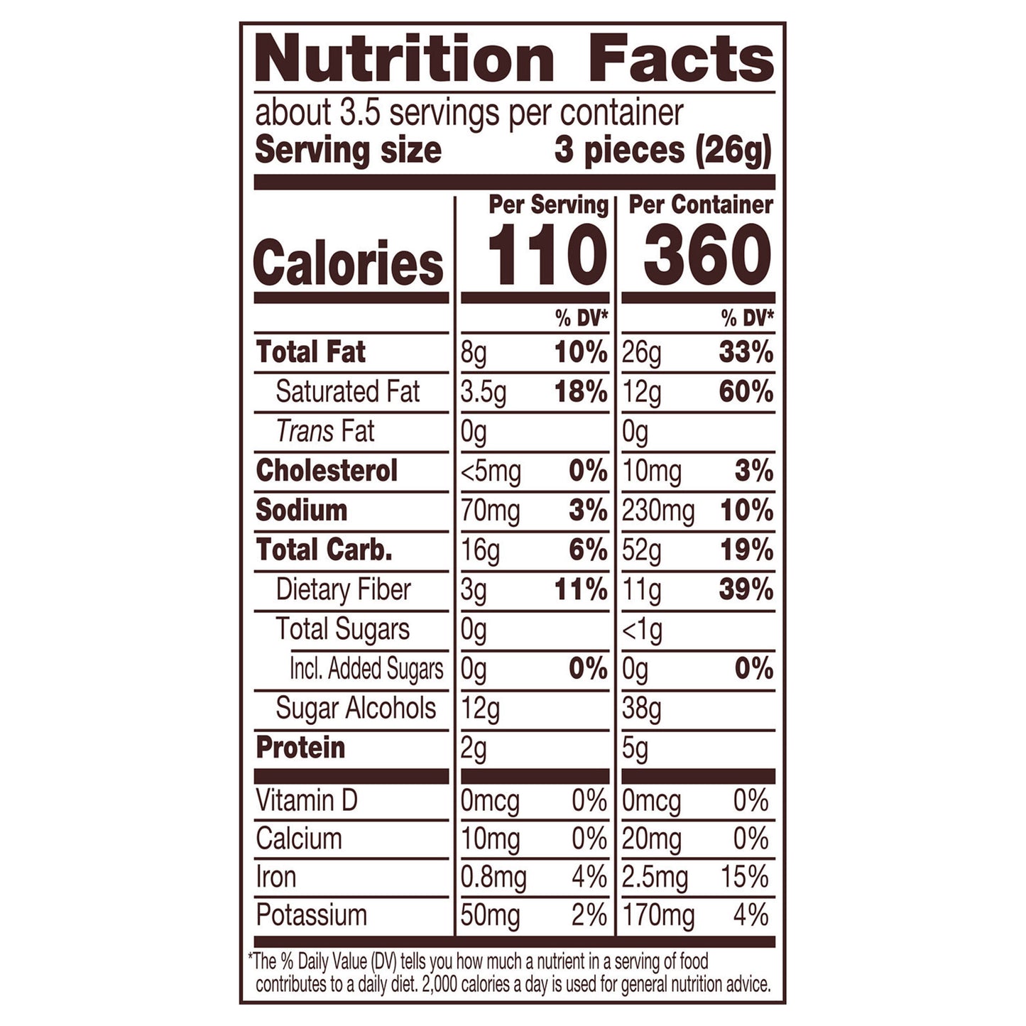 REESE'S Zero Sugar Miniatures Chocolate Peanut Butter Cups, Candy Bag, 3 oz