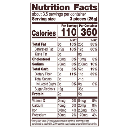 REESE'S Zero Sugar Miniatures Chocolate Peanut Butter Cups, Candy Bag, 3 oz