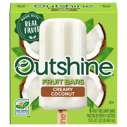 Outshine Creamy Coconut Fruit Bars 6 ea