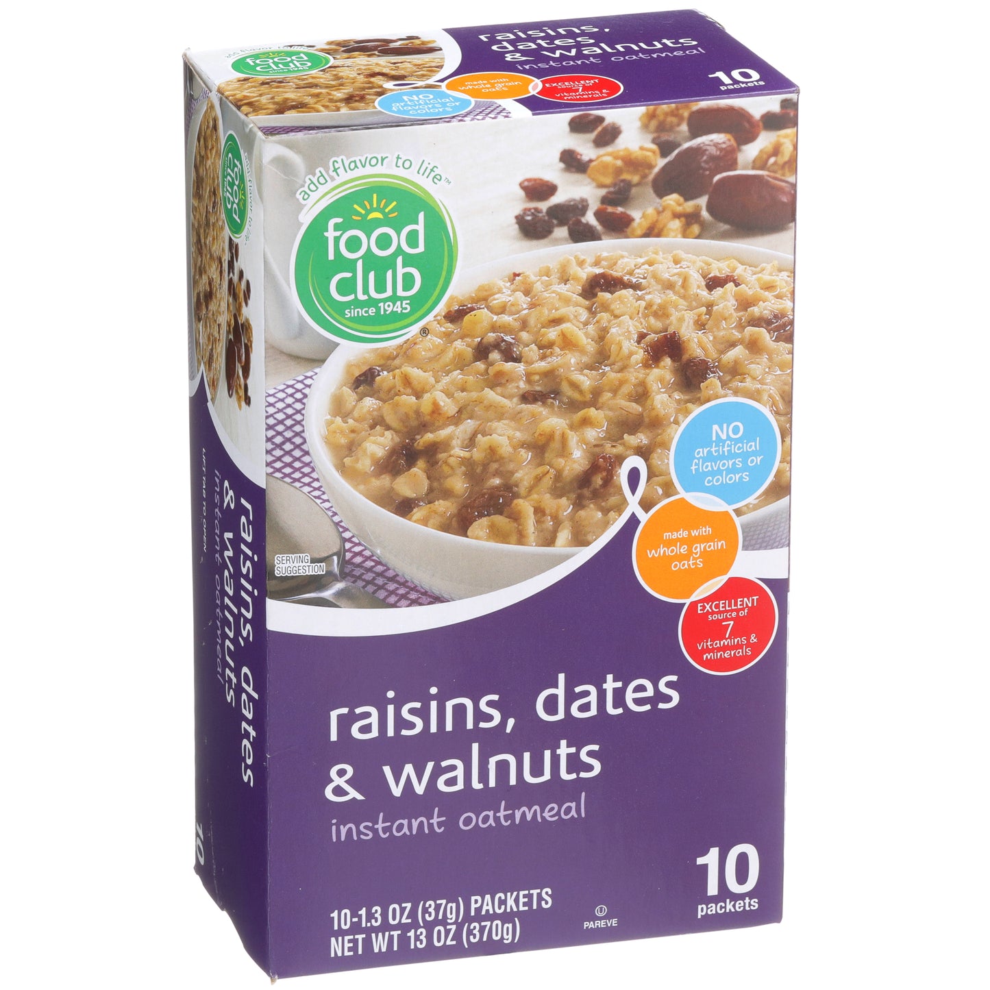 Raisins, Dates & Walnuts Instant Oatmeal