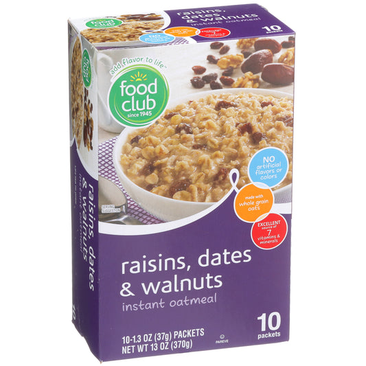 Raisins, Dates & Walnuts Instant Oatmeal