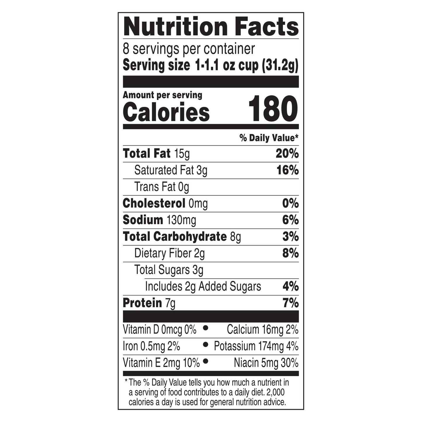 Jif To Go Creamy Peanut Butter, 8 Cups, 1.1 Oz. Each