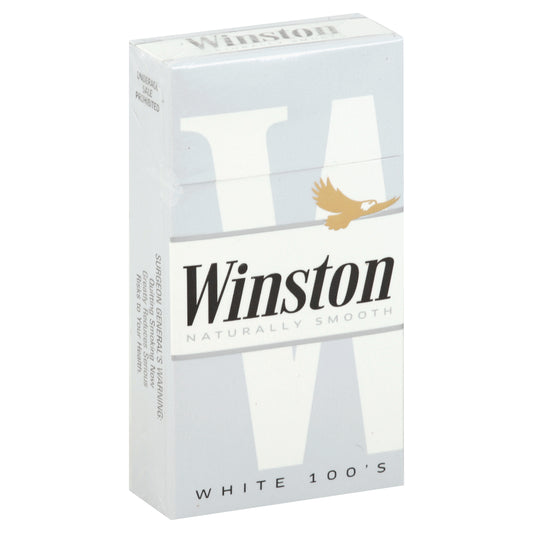 Winston Cigarettes 20 ea - WHITE 100's