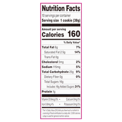 Sweet P's Bake Shop Strawberry Frosting Frosted Sugar Cookies 13.5 oz