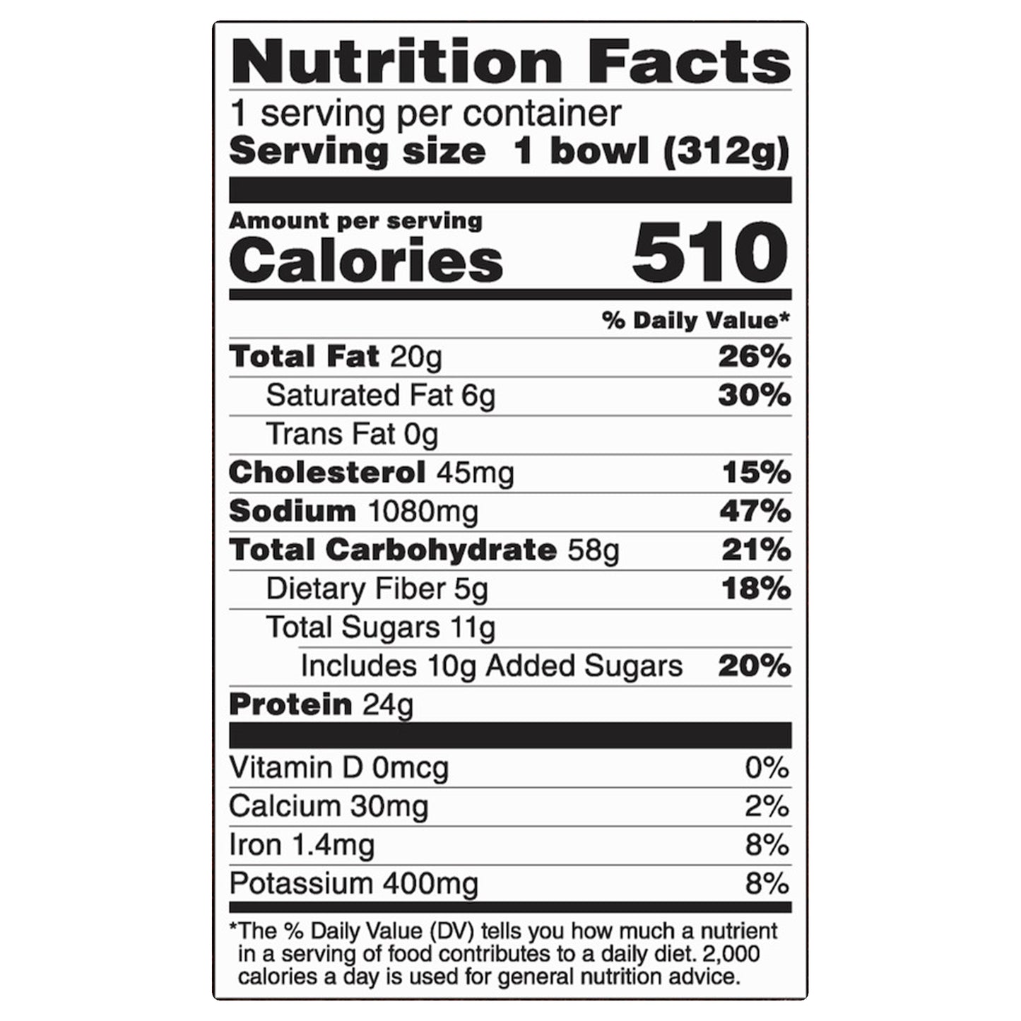 P.F. Chang's Home Menu Dan Dan Noodle Bowl, Frozen Meal, 11 OZ