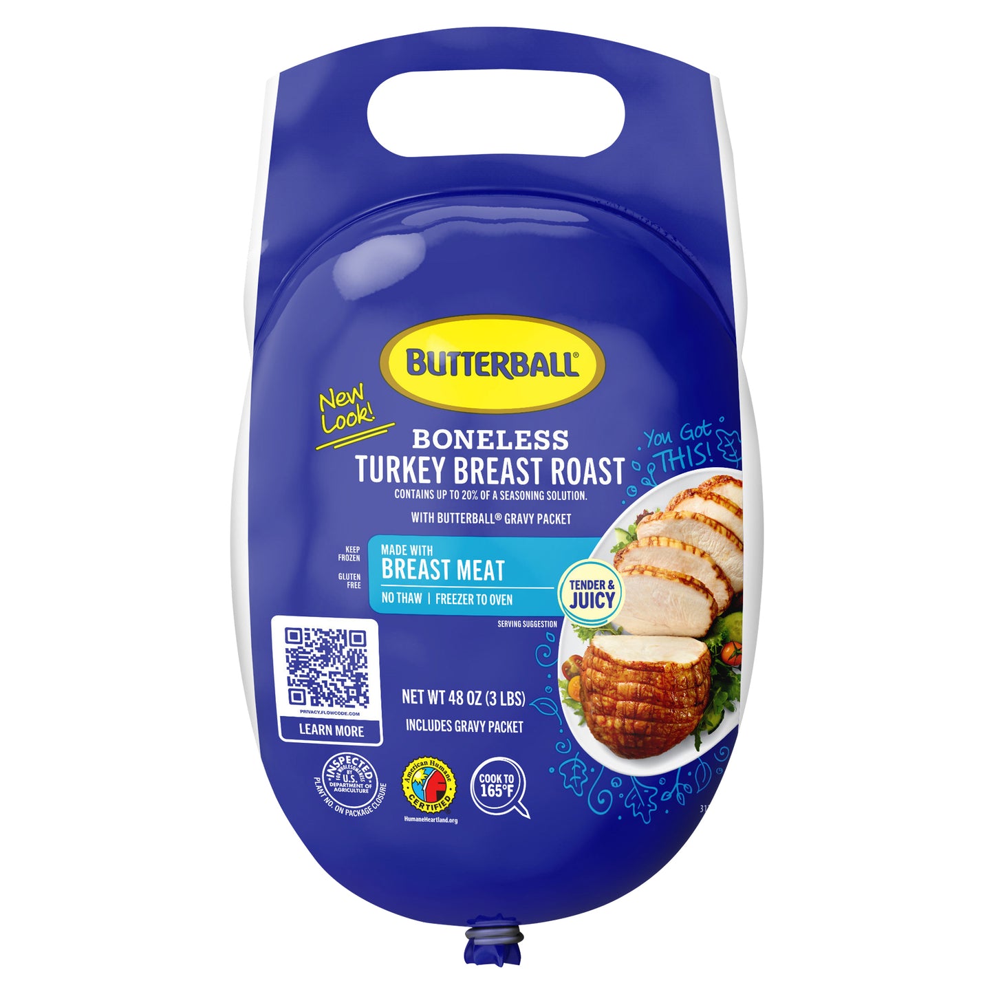 Butterball All Natural Frozen Turkey Breast Roast, 3 lbs.