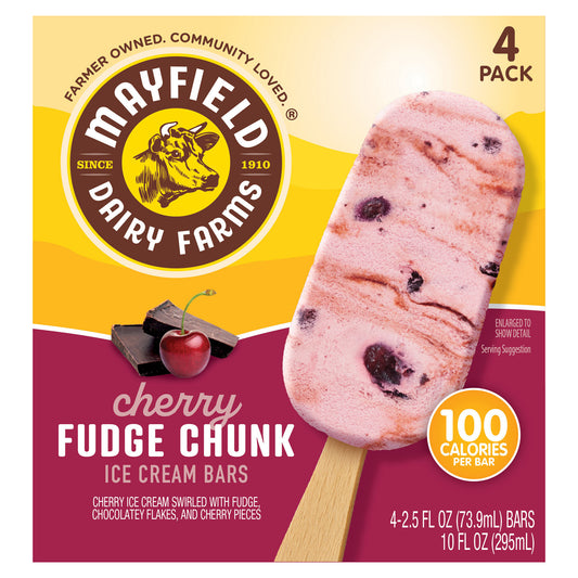 Mayfield Cherry Fudge Chunk Ice Cream Bars