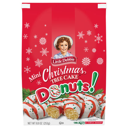 Snack Cakes, Little Debbie Family Pack Christmas Tree Mini Donuts (bagged)