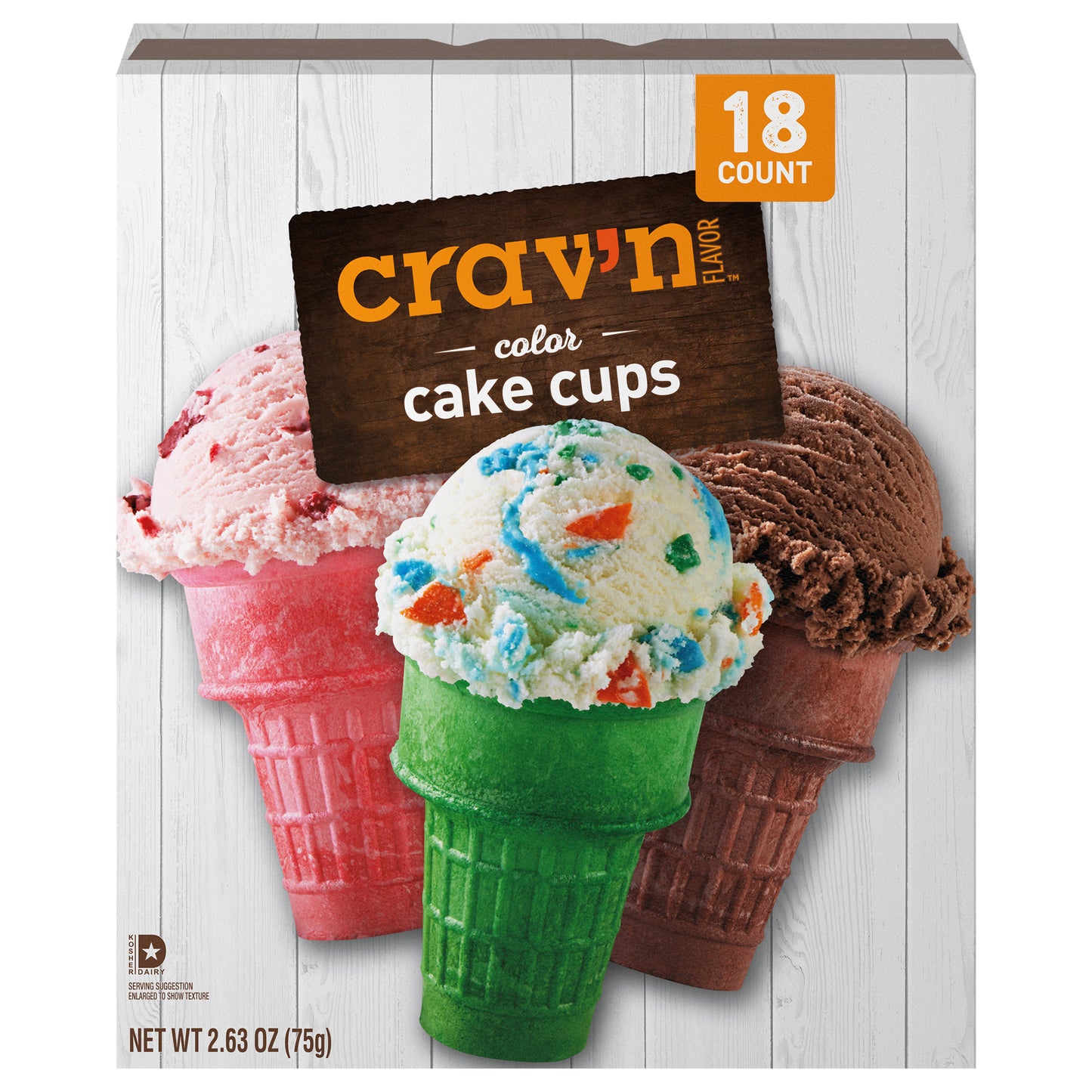 Crav'n Flavor Color Cake Cups 18 ea