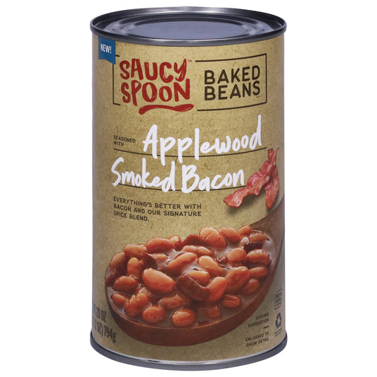 Saucy Spoon Applewood Smoked Bacon Baked Beans 28 oz
