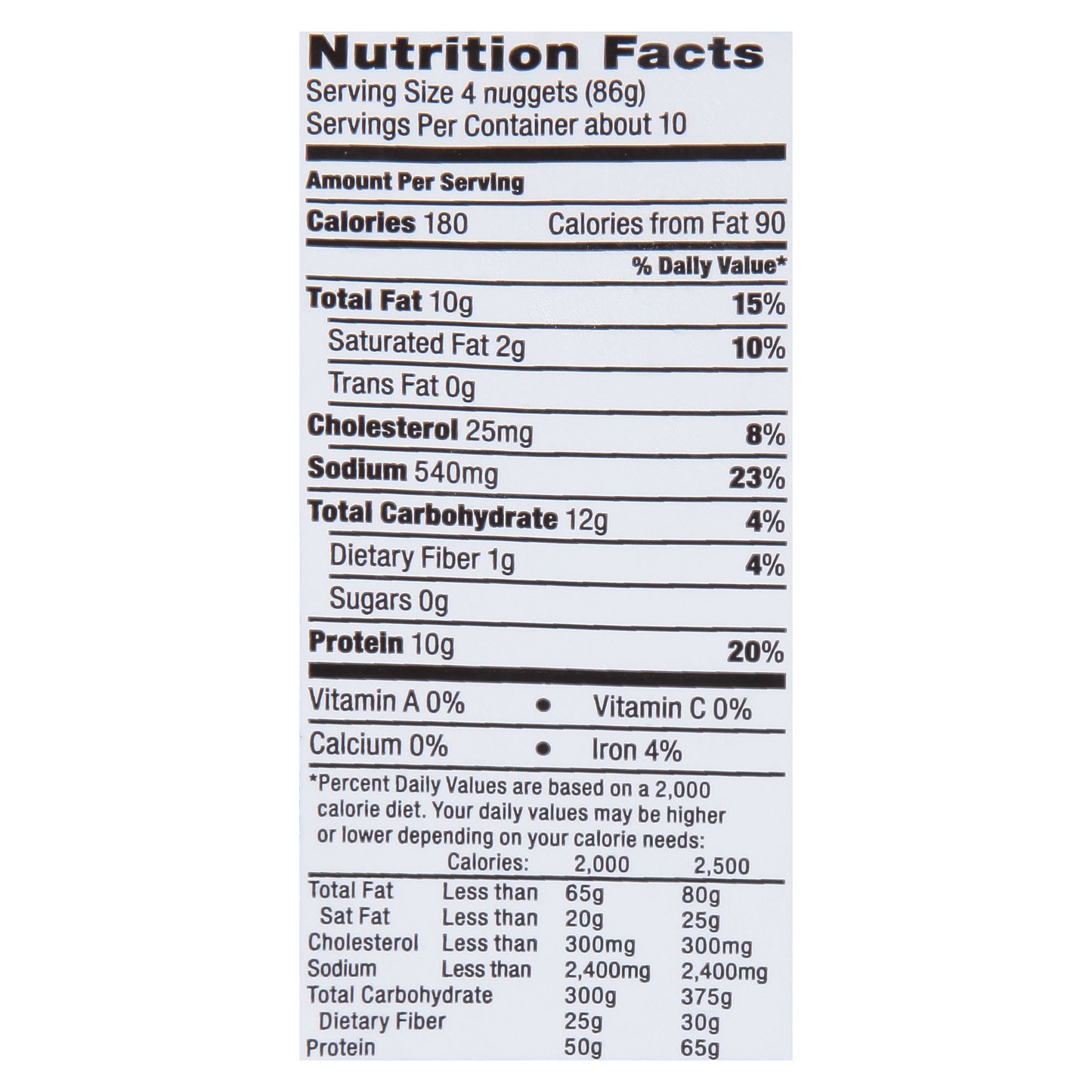 Food Club Fully Cooked Chicken Nuggets 29 oz