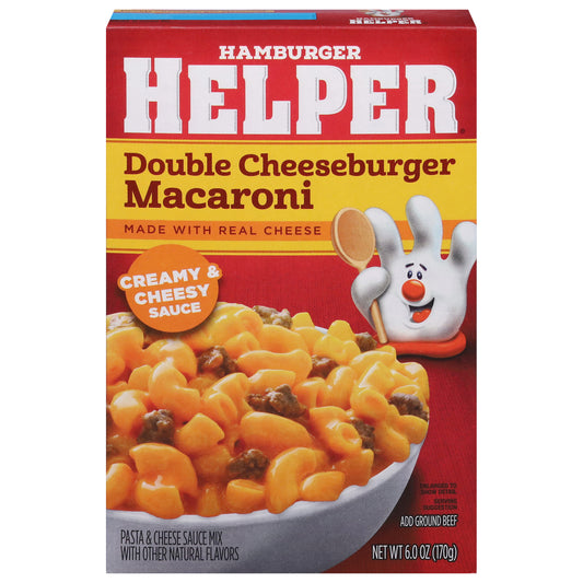Hamburger Helper Double Cheeseburger Macaroni Pasta & Sauce Mix 6.0 oz