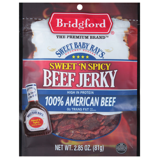 Bridgford Sweet 'N Spicy Beef Jerky 2.85 oz