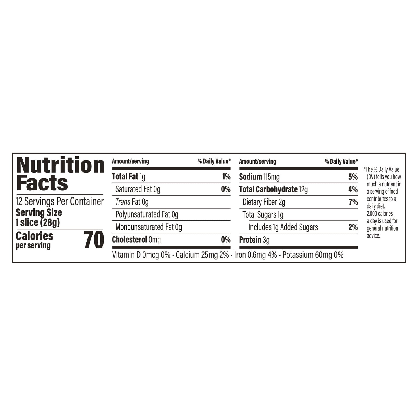 Sara Lee 100% Whole Wheat Bread, Half Loaf, 12 oz