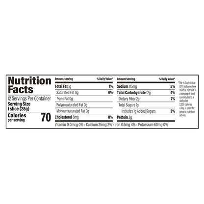 Sara Lee 100% Whole Wheat Bread, Half Loaf, 12 oz
