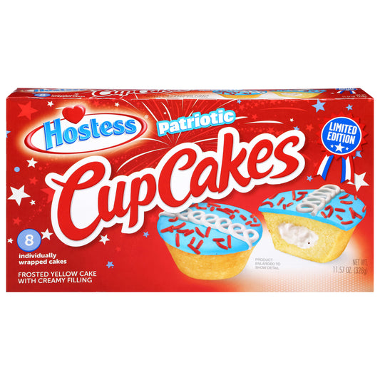 Hostess Patriotic Cupcakes 8 Each