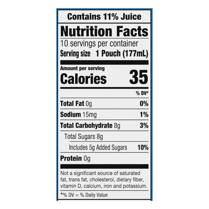 Capri Sun Tropical Punch Juice Drink Blend 10 - 6 fl oz Pouches