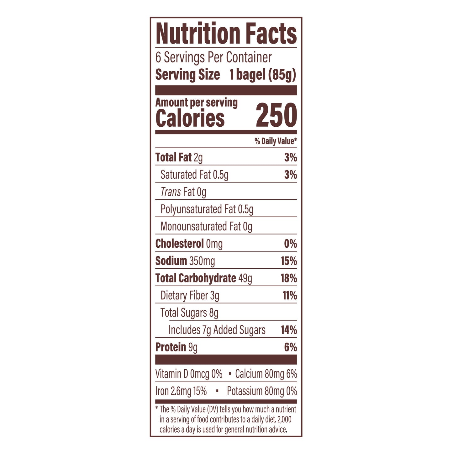 Thomas' Blueberry Bagels, 6 count, 18 oz