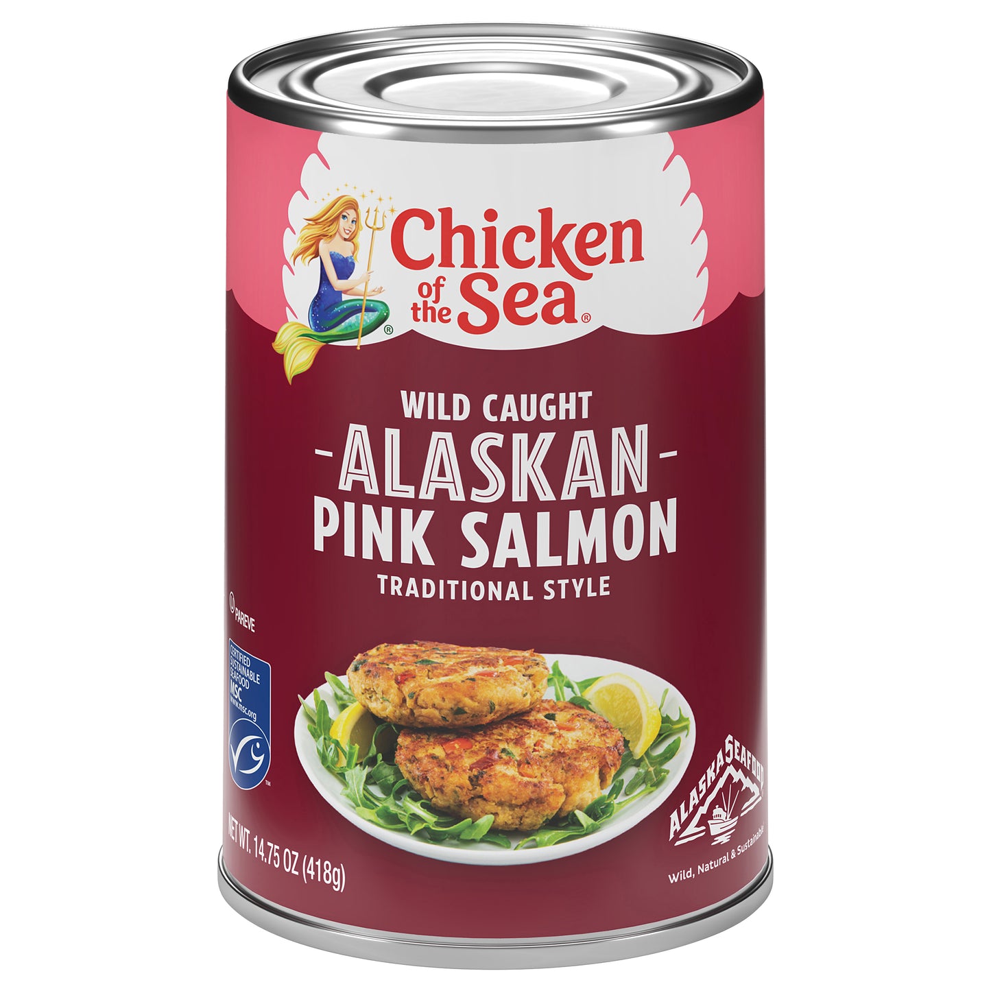 Chicken of the Sea Wild Caught Alaskan Pink Salmon, Traditional Style