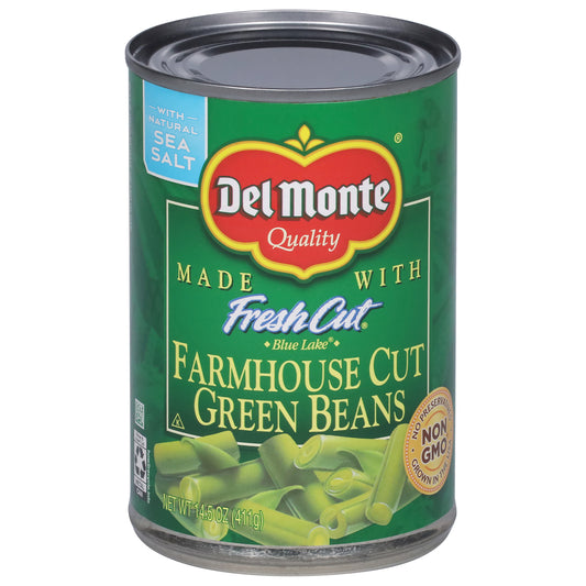 Del Monte Fresh Cut Farmhouse Cut Blue Lake Green Beans 14.5 oz