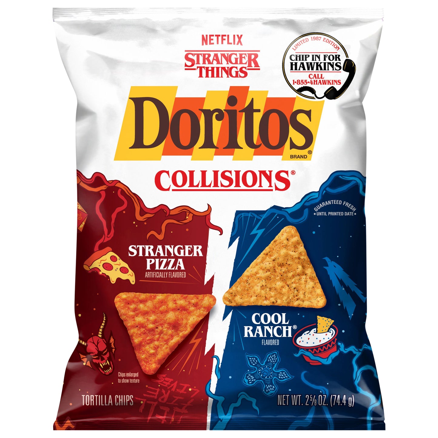 Doritos Collisions Tortilla Chips Stranger Pizza & Cool Ranch 2 5/8 Oz