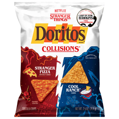 Doritos Collisions Tortilla Chips Stranger Pizza & Cool Ranch 2 5/8 Oz