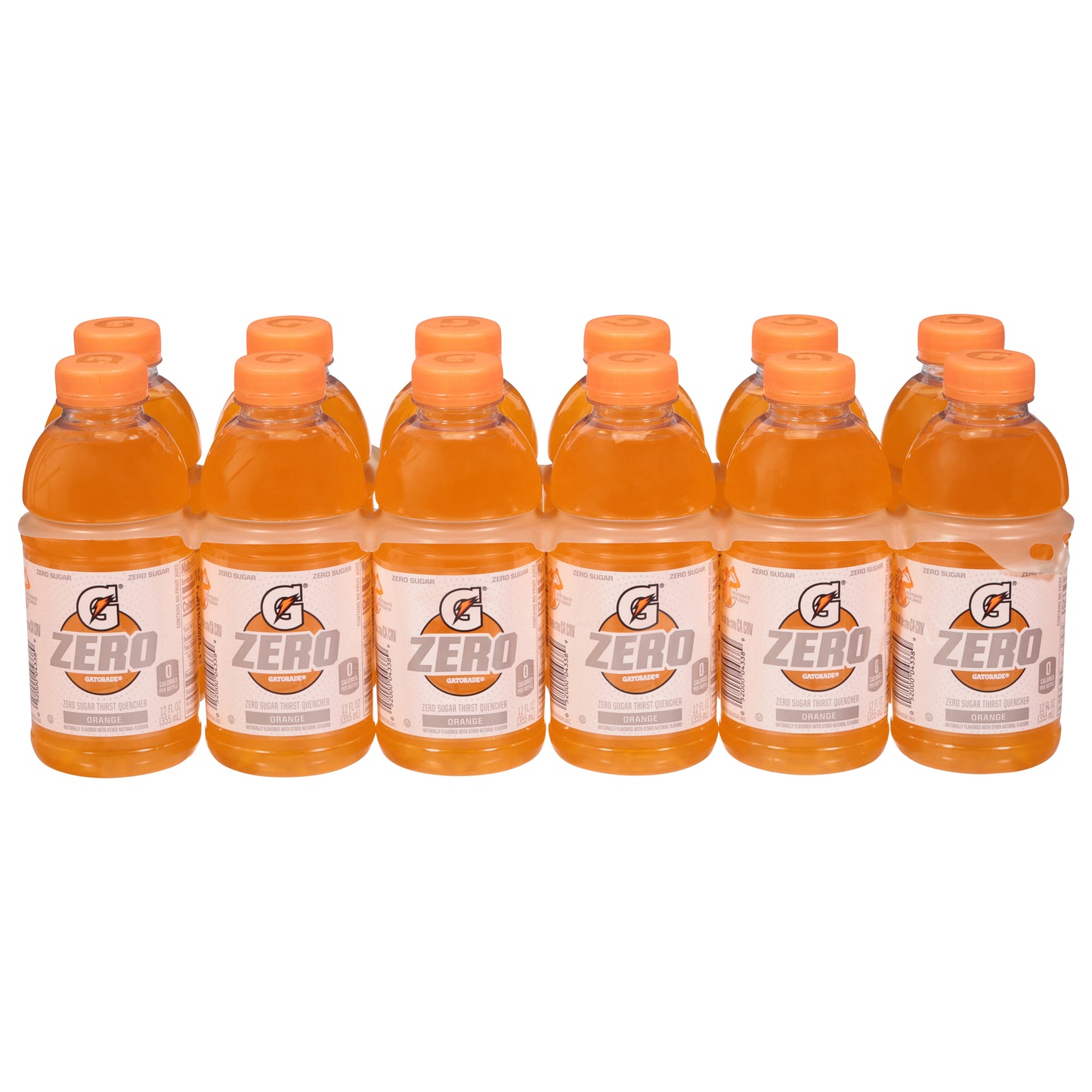 Gatorade Zero Zero Sugar Orange Thirst Quencher 12 - 12 fl oz Bottles