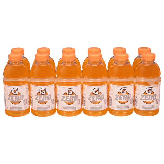 Gatorade Zero Zero Sugar Orange Thirst Quencher 12 - 12 fl oz Bottles