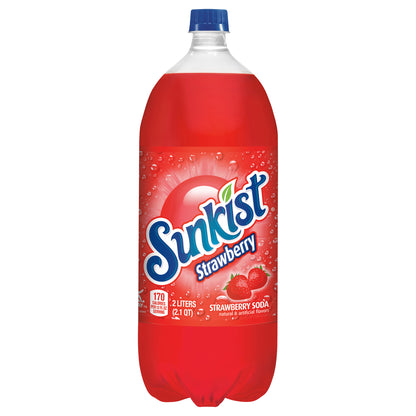 Sunkist Strawberry Soda, 2 L bottle
