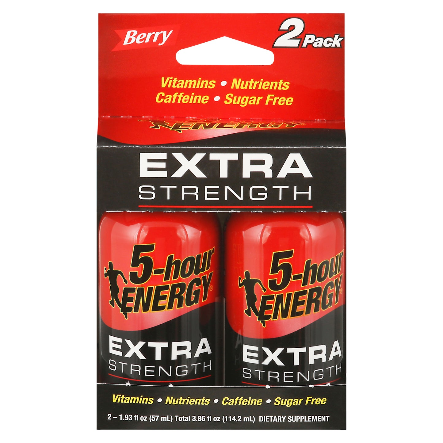 5-Hour Energy 2 Pack Extra Strength Berry Energy Shot 2 - 1.93 fl oz Cans