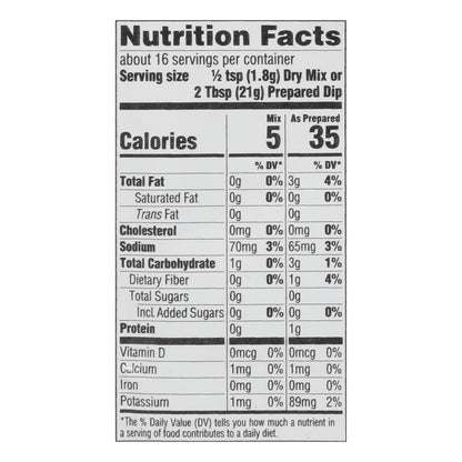 Concord Fresh Success Classic Spicy Guacamole Seasoning Mix 1 oz