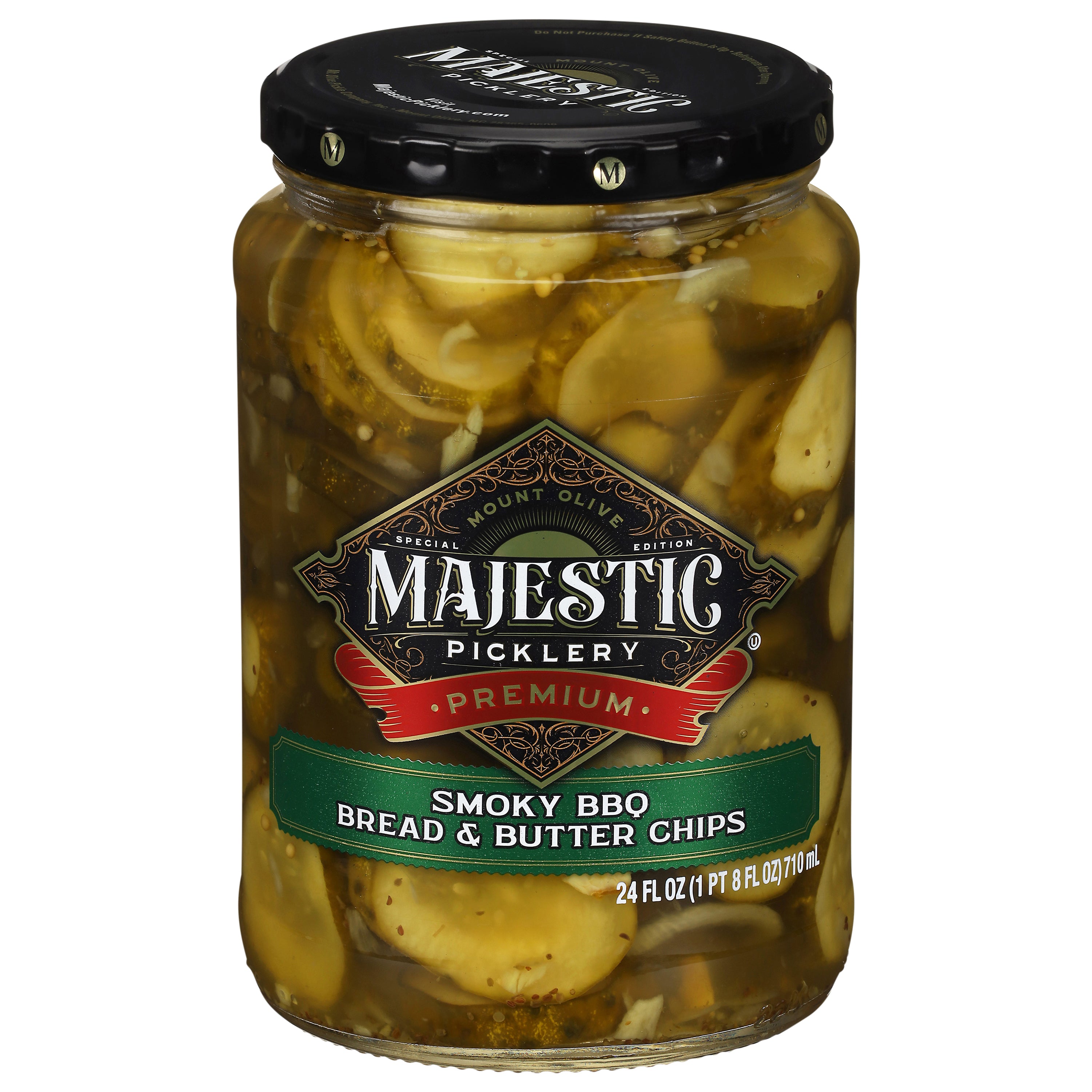 Majestic Picklery Premium Smoky BBQ Bread & Butter Pickle Chips
