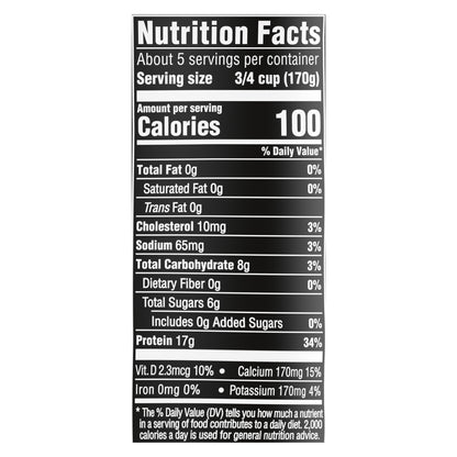 Oikos Triple Zero Vanilla 17g Protein, 0g Added Sugar, Nonfat Greek Yogurt Tub, 32 OZ