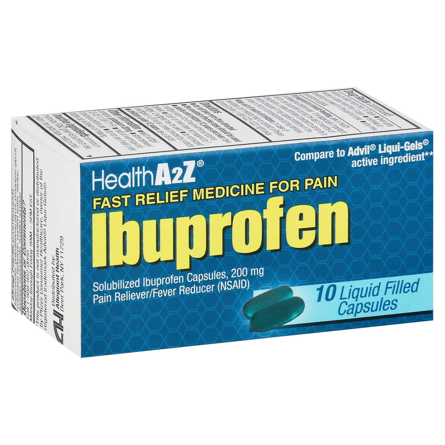 HealthA2Z Liquid Filled Capsules Ibuprofen 10 ea