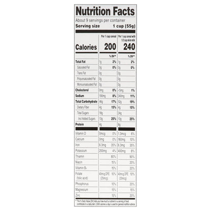 Food Club Crunchy Raisin Bran Cereal 18.2 oz