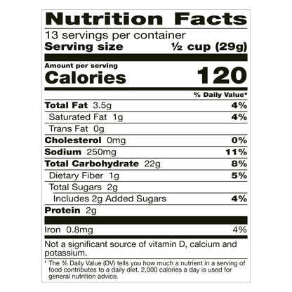 Chex Mix Traditional Savory Snack Mix, Family Size, 13.5 oz