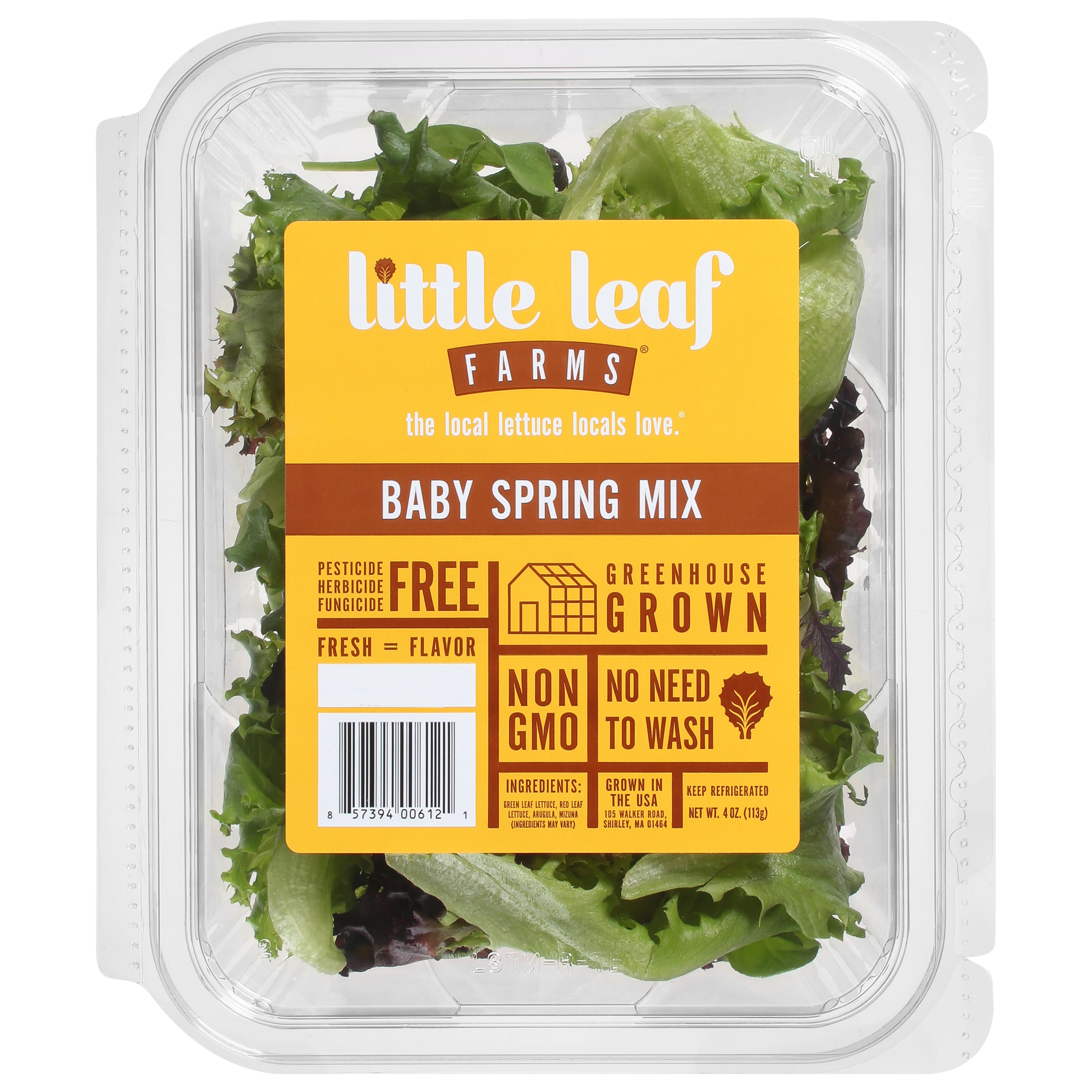 Spring Mix Letuce Little Leaf Farms Baby Spring Mix Lettuce 4 oz – Douglas Food Valu