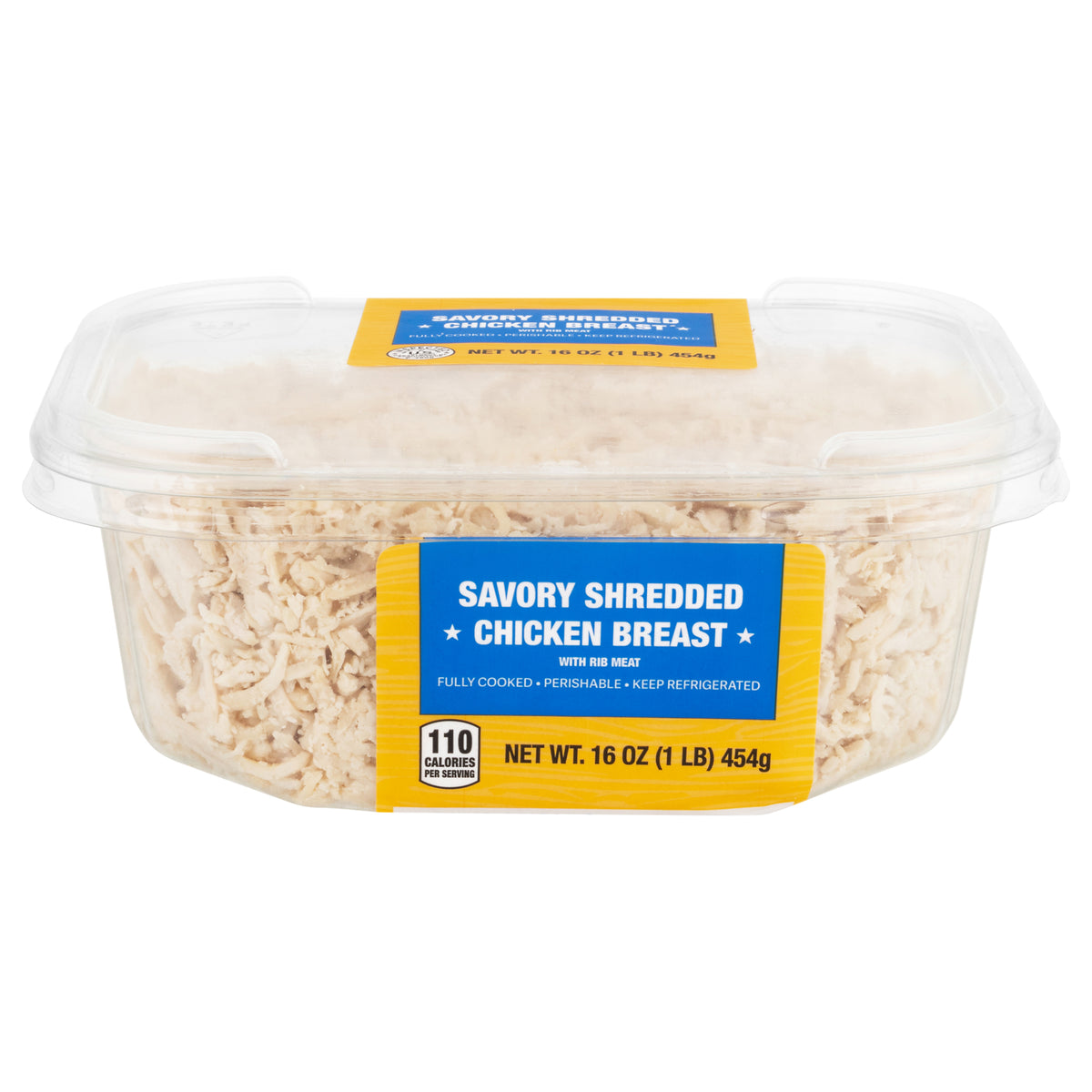 Eddy Foods Shredded Savory Chicken Breast with Rib Meat 16 oz