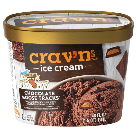 Crav'n Flavor Chocolate Moose Tracks Ice Cream 48 fl oz